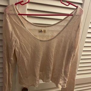Hollister Y2K Cropped Long Sleeve Tee